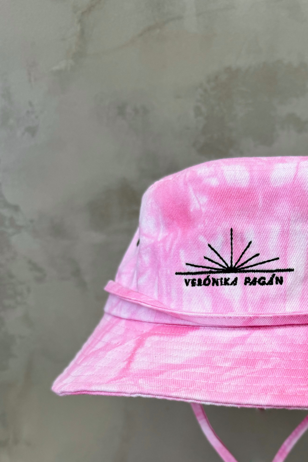 Patch Bucket Hat - Pink Tie Dye