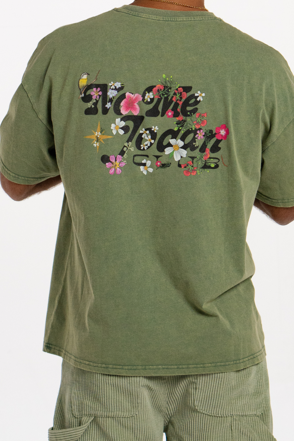 Blooming! Washed Green T-Shirt