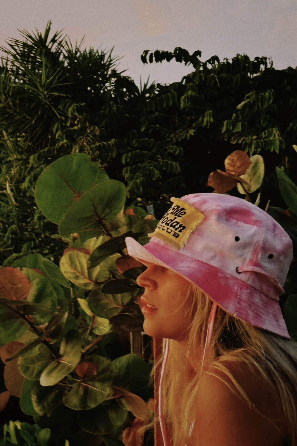 Patch Bucket Hat - Pink Tie Dye