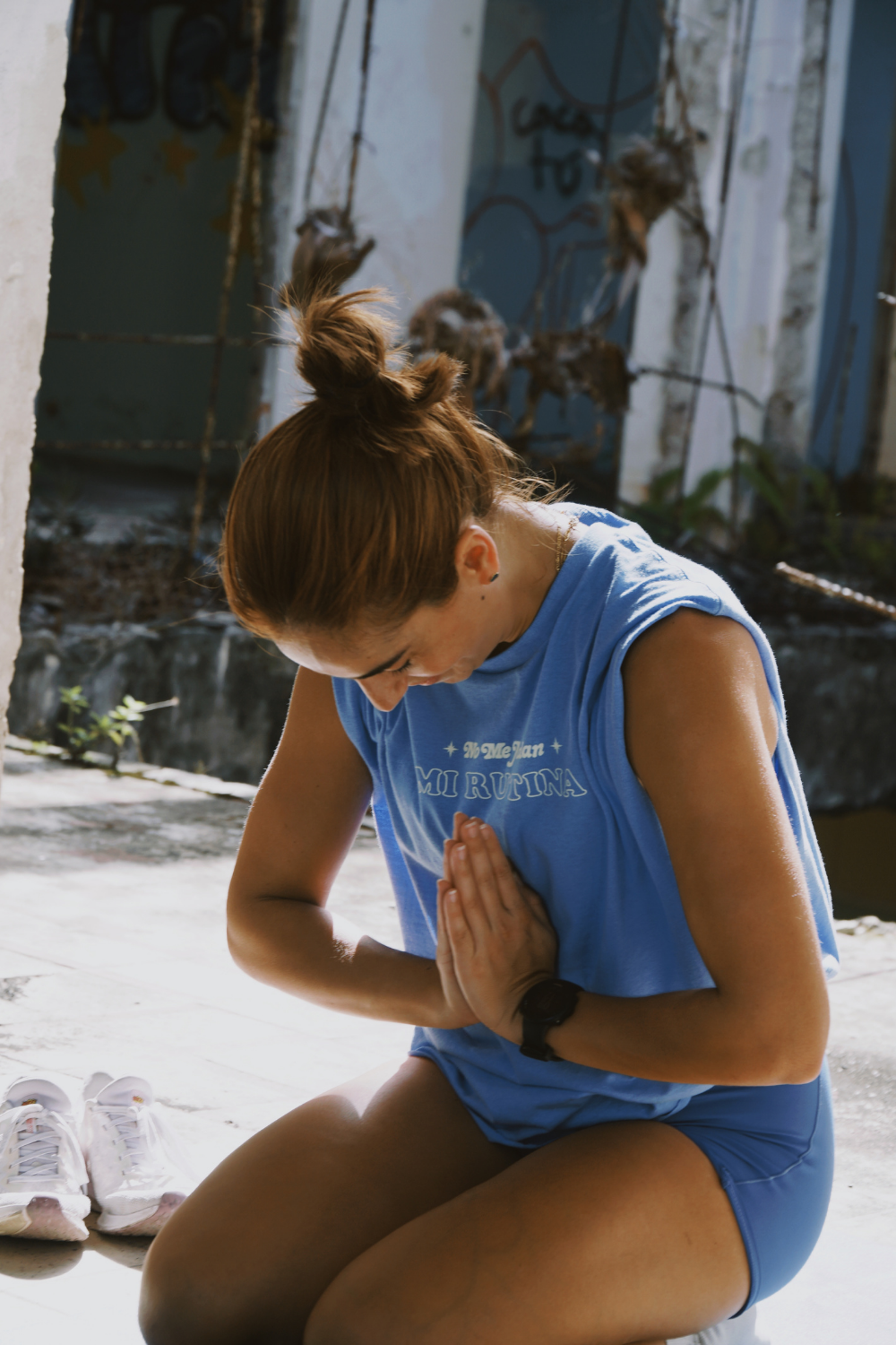 No Me J Mi Rutina / Short Sleeve / Blue