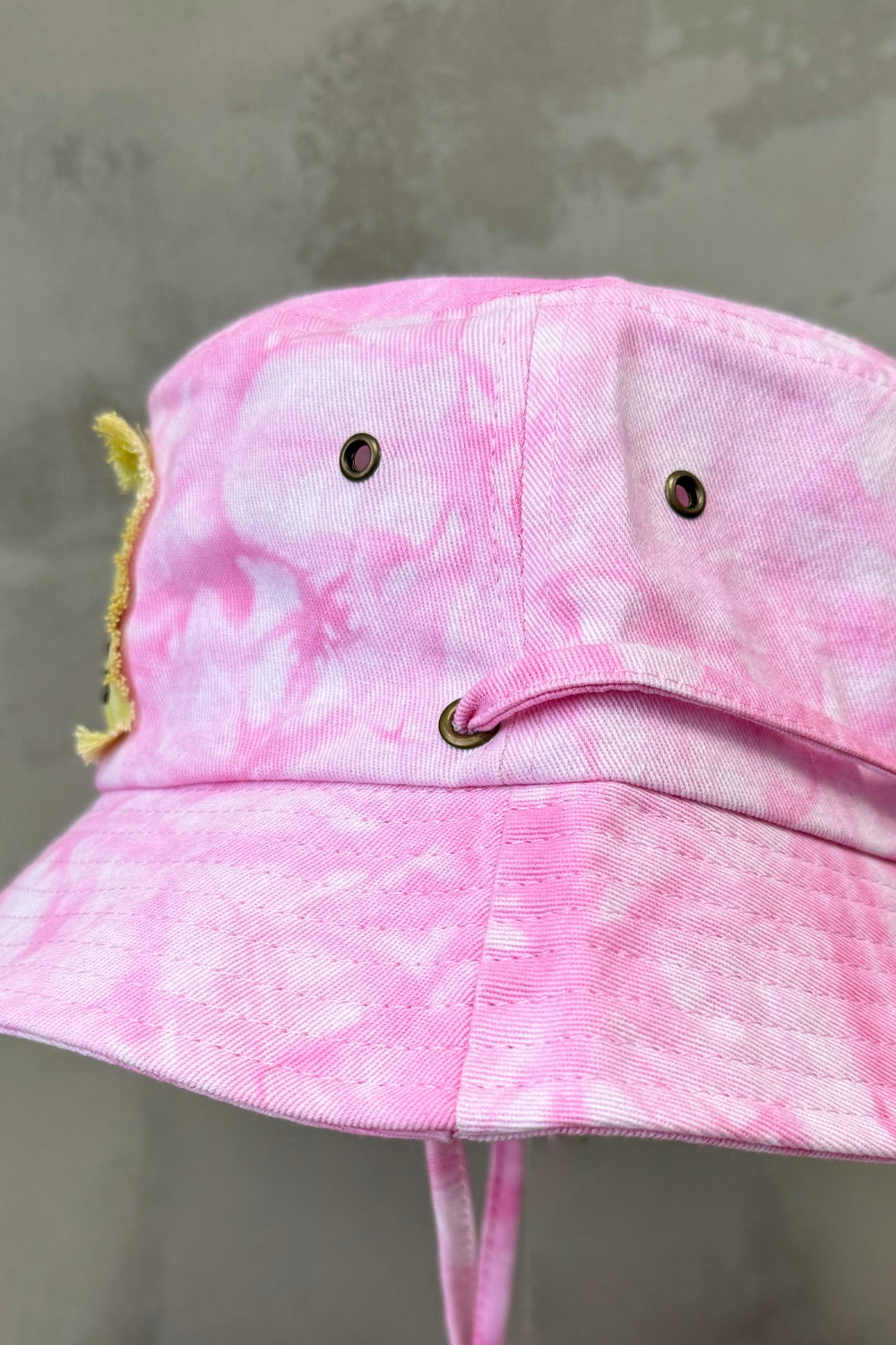 Patch Bucket Hat - Pink Tie Dye