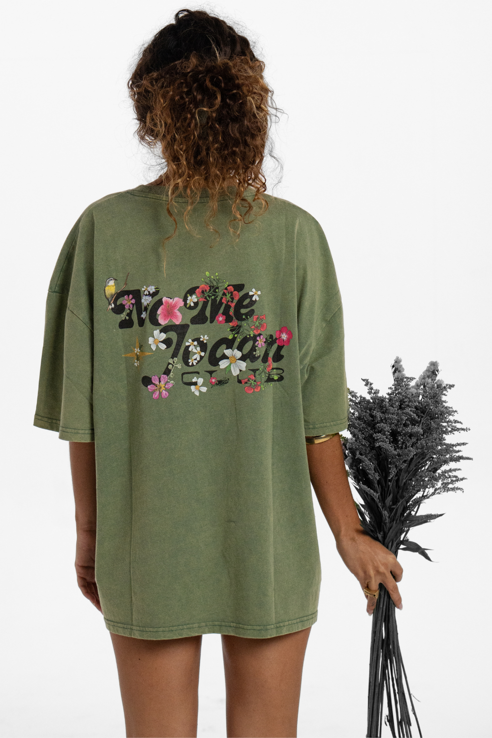Blooming! Washed Green T-Shirt