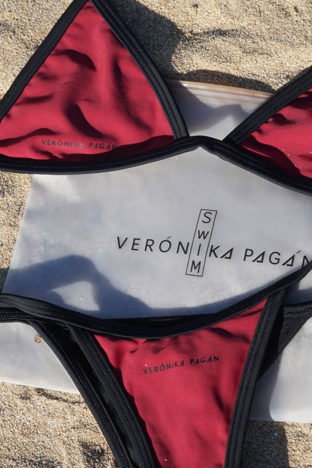 Trinity Bikni Set - Black Cherry